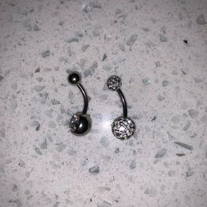 💛 NWOT sterling belly rings